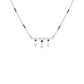 Modern Bar & Drop Diamond Mangalsutra 9 KT / Rose Gold