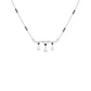Modern Bar & Drop Diamond Mangalsutra 9 KT / White Gold