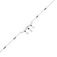 Modern Bar & Drop Diamond Mangalsutra 9 KT / White Gold