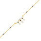 Modern Bar & Drop Diamond Mangalsutra 9 KT / Yellow Gold
