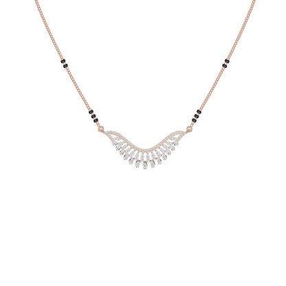 Elegant Affinity Diamond Mangalsutra 18 KT / Rose Gold