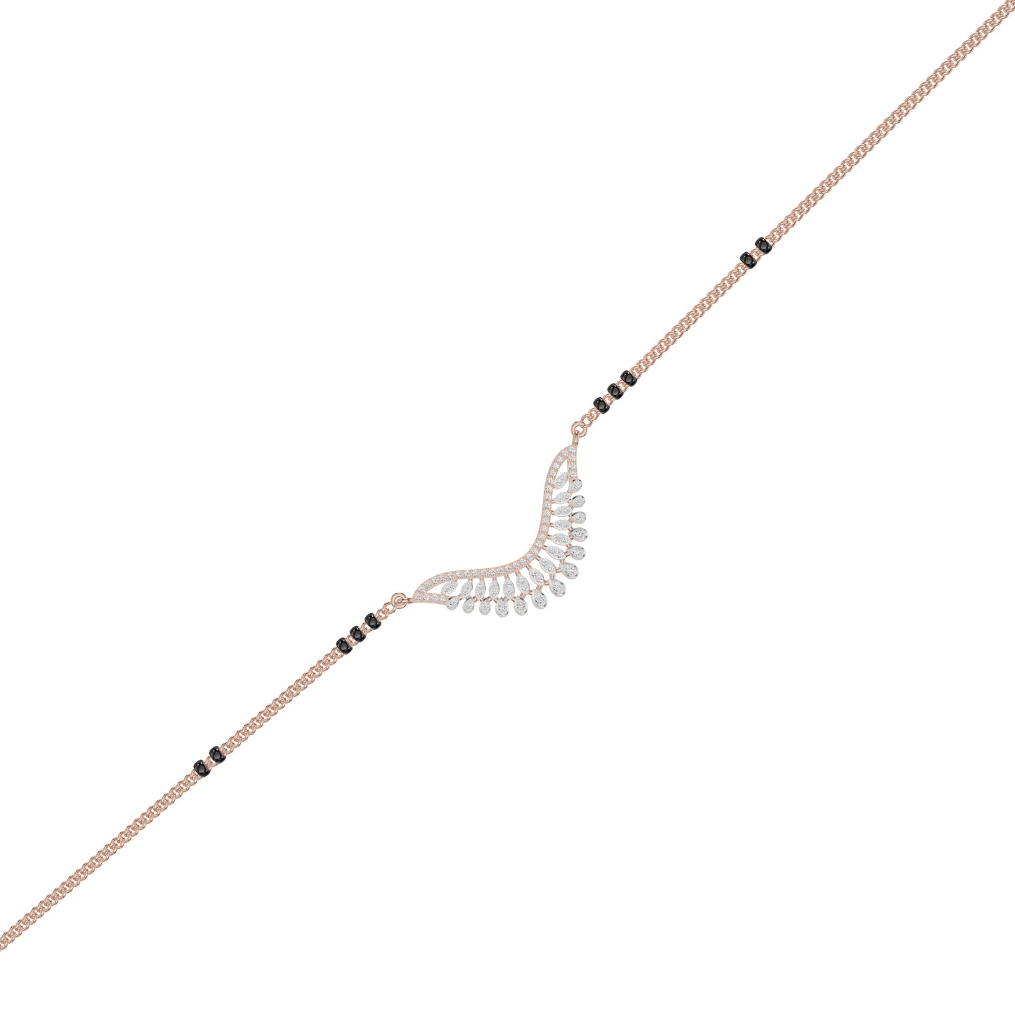 Elegant Affinity Diamond Mangalsutra 18 KT / Rose Gold
