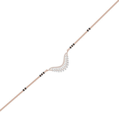 Elegant Affinity Diamond Mangalsutra 18 KT / Rose Gold