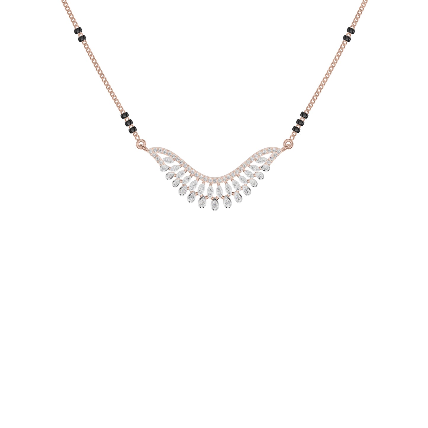 Elegant Affinity Diamond Mangalsutra 18 KT / Rose Gold