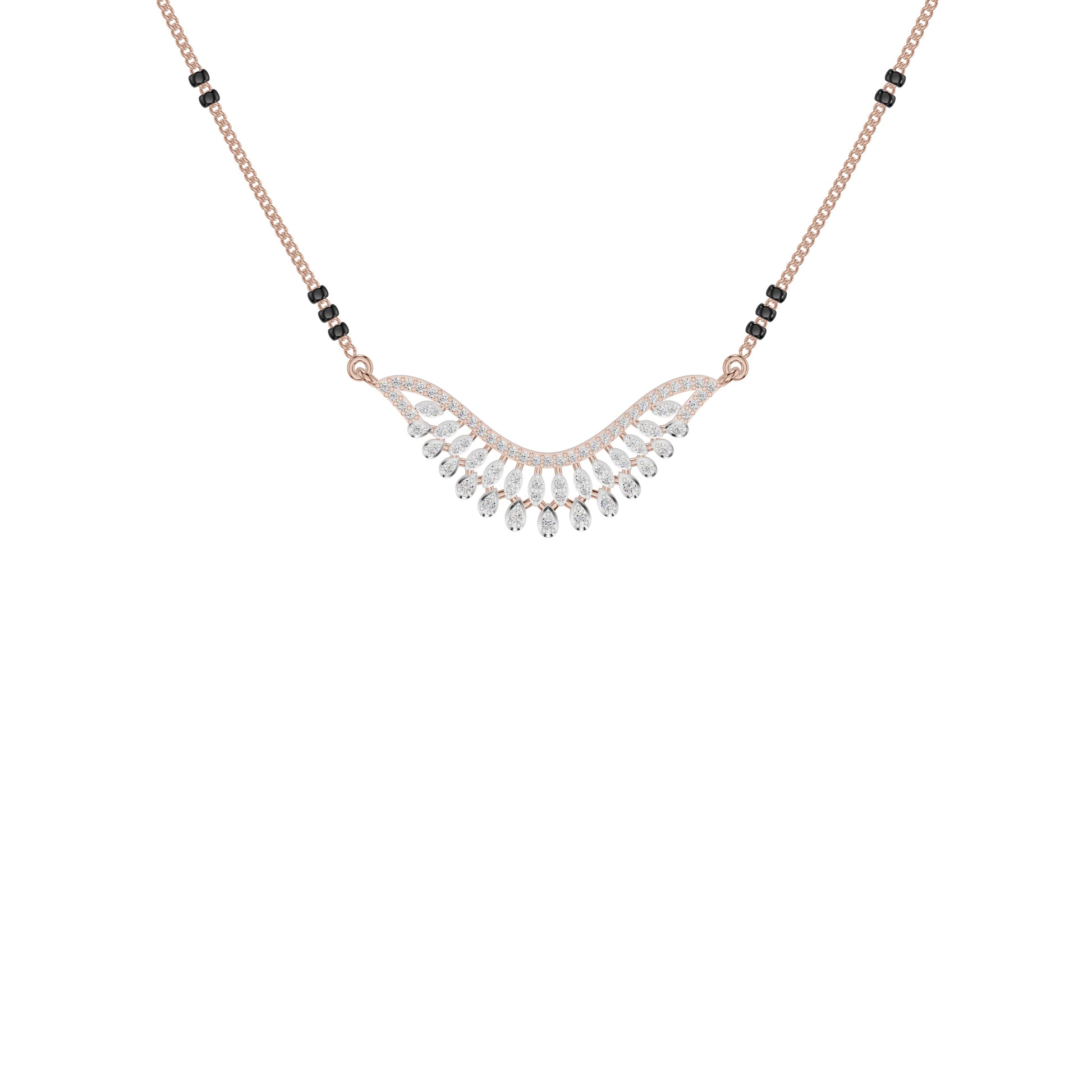 Elegant Affinity Diamond Mangalsutra 18 KT / Rose Gold