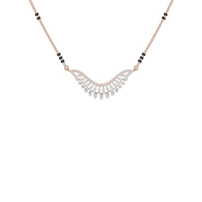 Elegant Affinity Diamond Mangalsutra 18 KT / Rose Gold