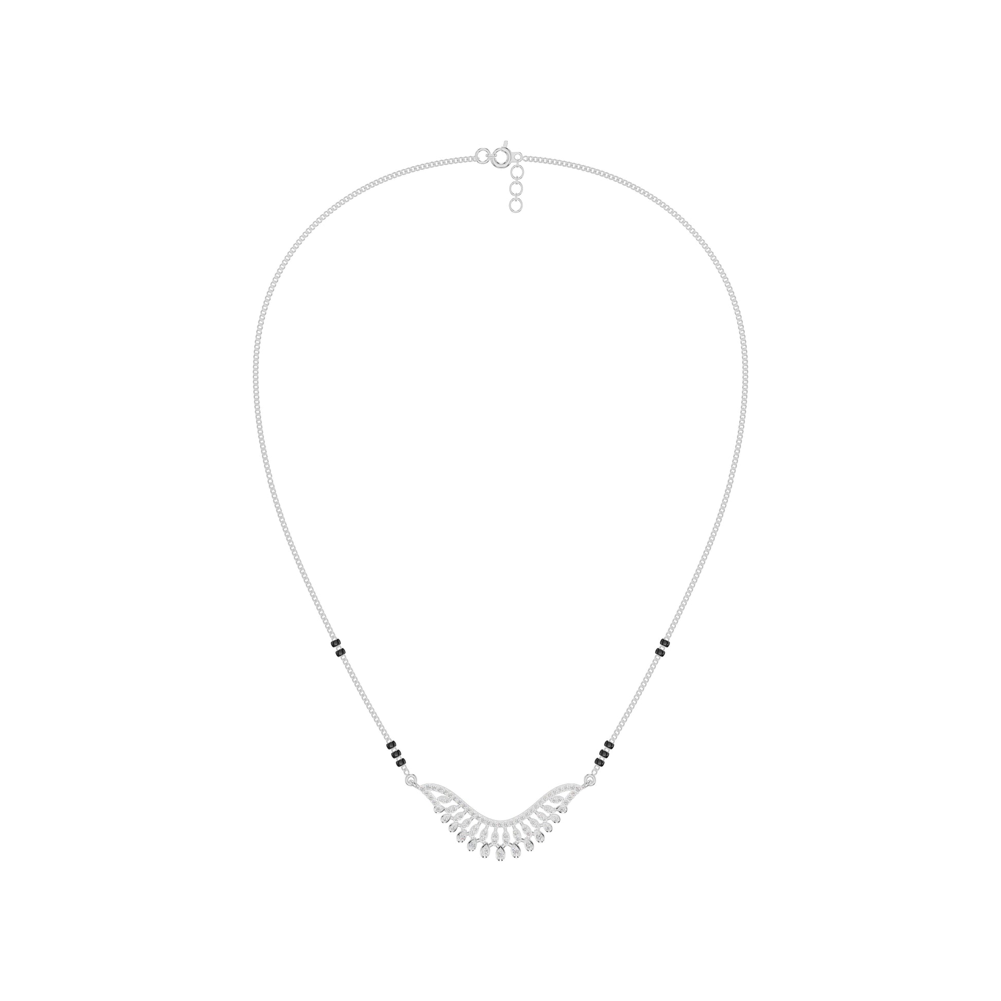 Elegant Affinity Diamond Mangalsutra 18 KT / White Gold