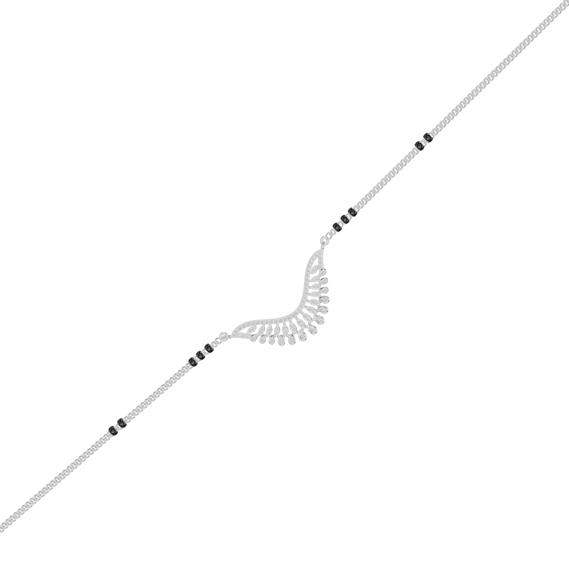 Elegant Affinity Diamond Mangalsutra 18 KT / White Gold