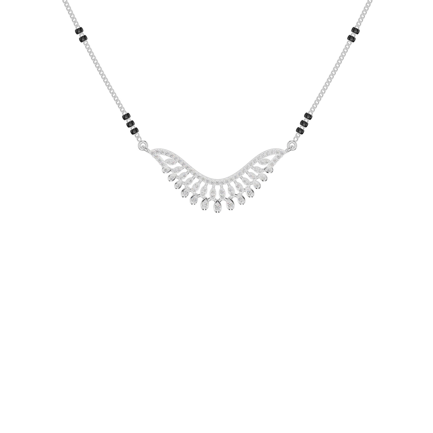 Elegant Affinity Diamond Mangalsutra 18 KT / White Gold