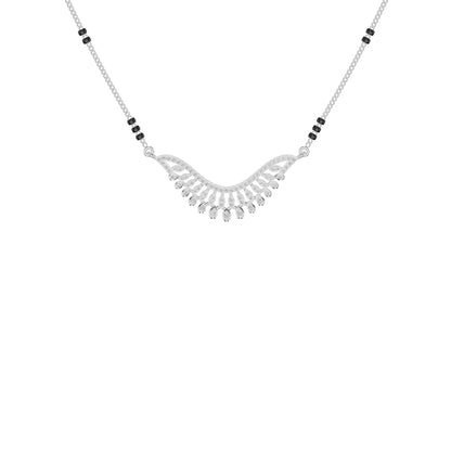Elegant Affinity Diamond Mangalsutra 18 KT / White Gold