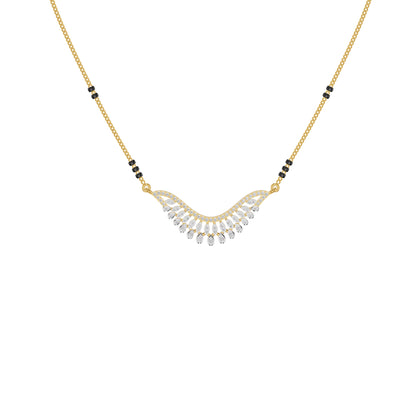 Elegant Affinity Diamond Mangalsutra 18 KT / Yellow Gold
