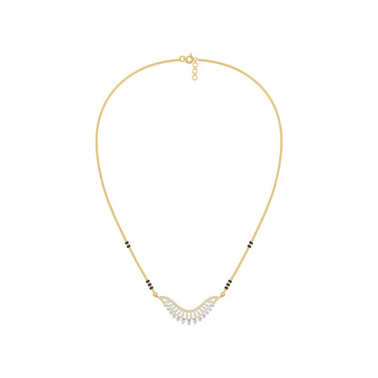 Elegant Affinity Diamond Mangalsutra 18 KT / Yellow Gold