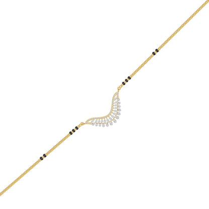 Elegant Affinity Diamond Mangalsutra 18 KT / Yellow Gold