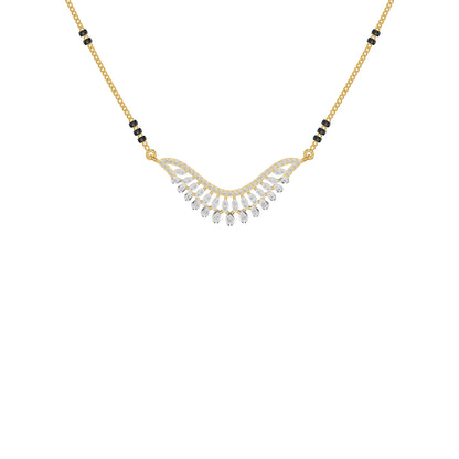 Elegant Affinity Diamond Mangalsutra 18 KT / Yellow Gold