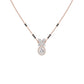Stunning Flora Diamond Mangalsutra 18 KT / Rose Gold