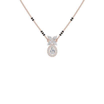 Stunning Flora Diamond Mangalsutra 18 KT / Rose Gold