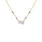 Pear & Round Solitaire Diamond Mangalsutra