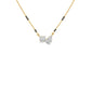 Pear & Round Solitaire Diamond Mangalsutra