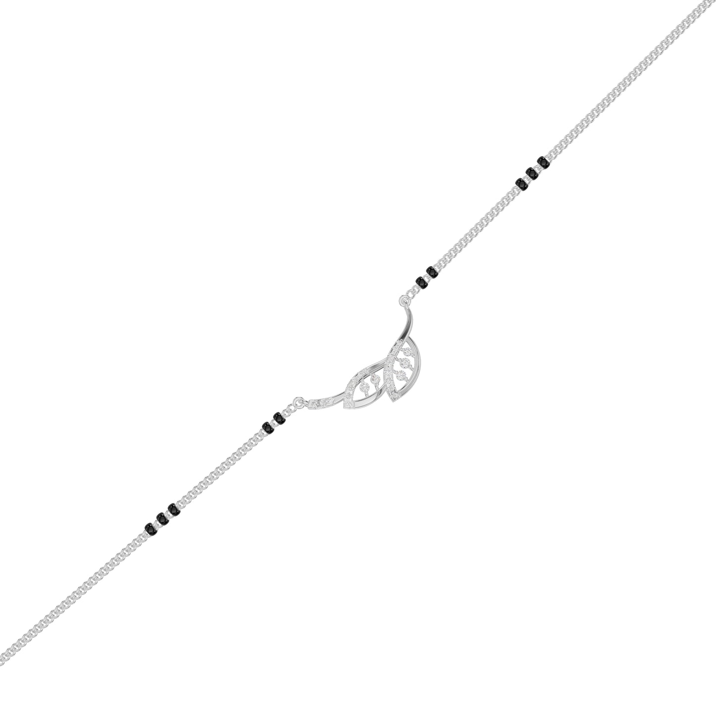 Luxe Embrace Diamond Mangalsutra 18 KT / White Gold