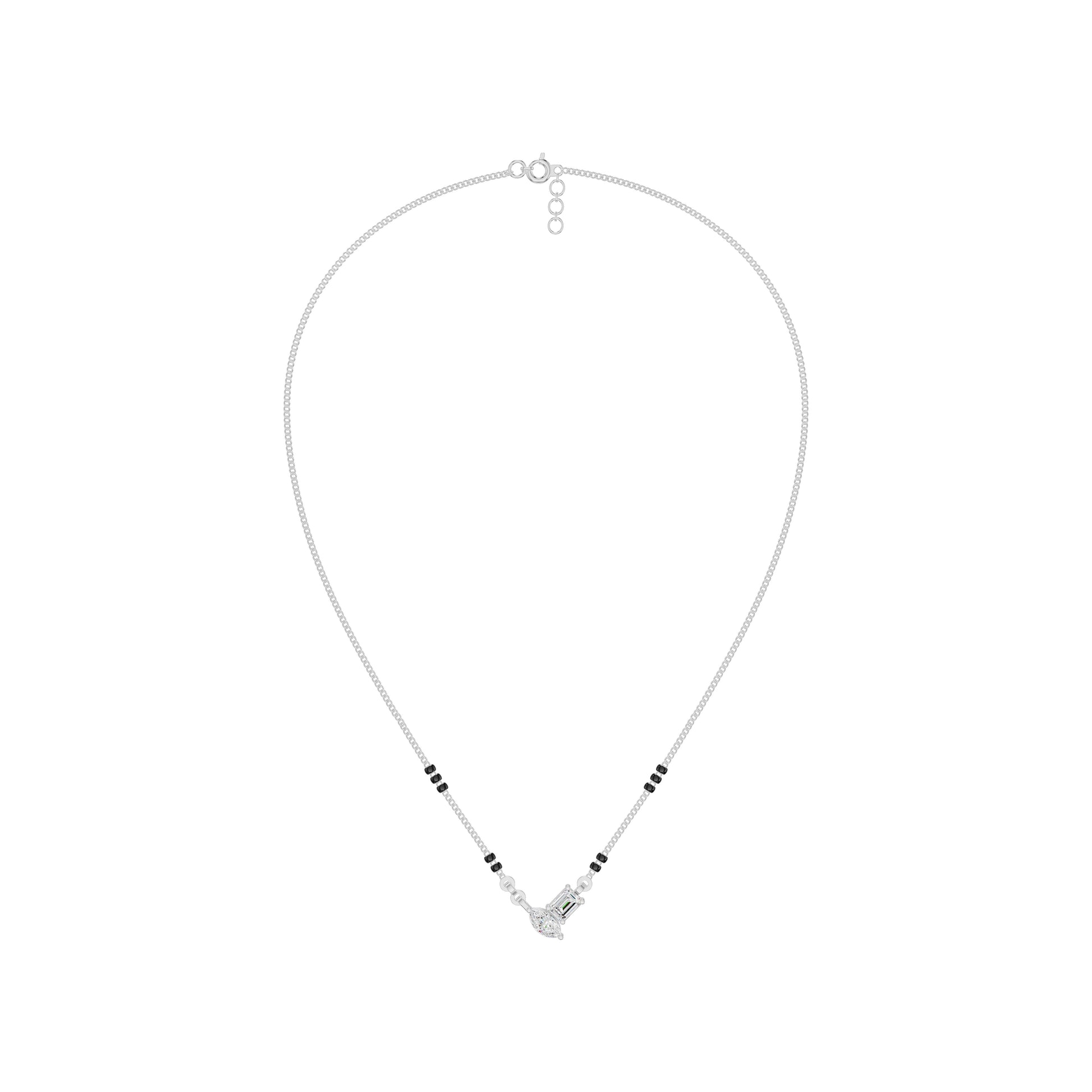 Toi et Moi Diamond Mangalsutra 18 KT / White Gold