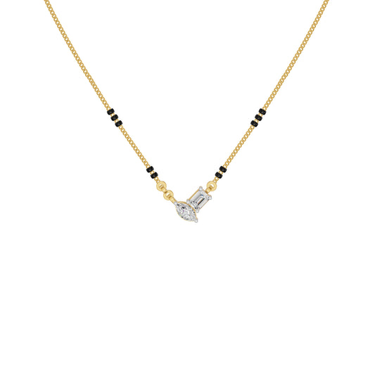 Toi et Moi Diamond Mangalsutra 18 KT / Yellow Gold