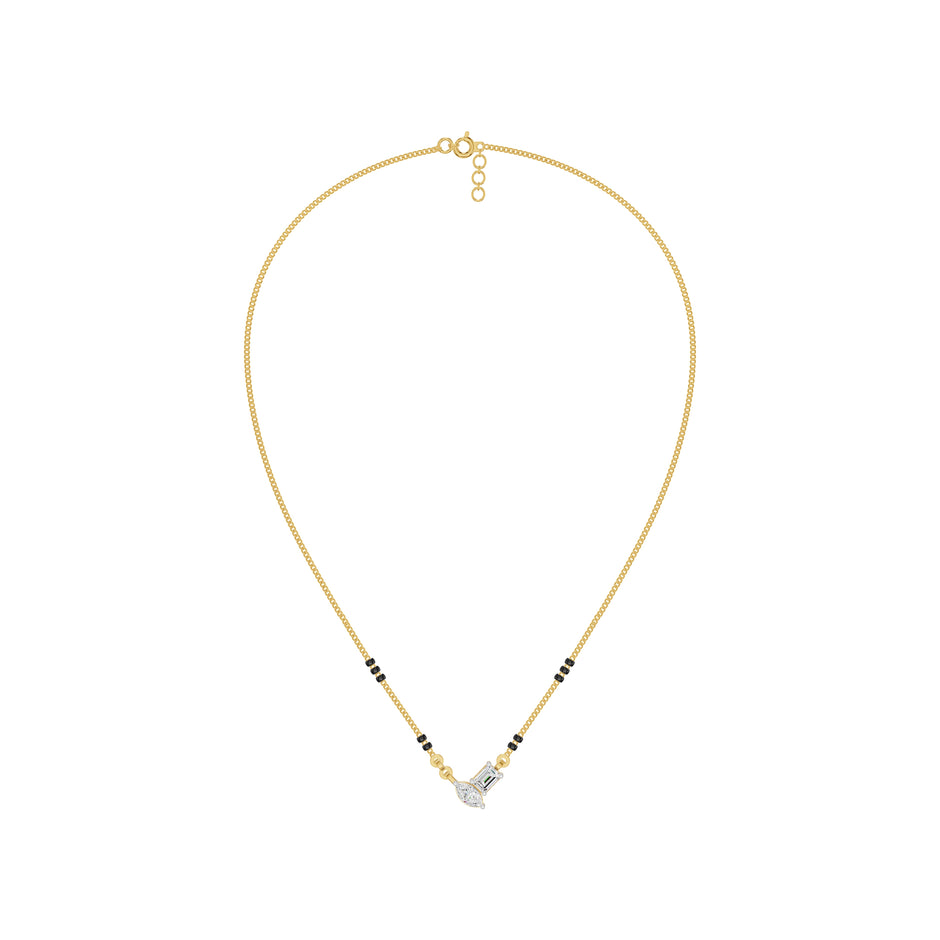 Toi et Moi Diamond Mangalsutra 18 KT / Yellow Gold