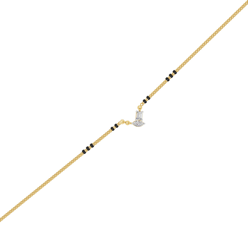 Toi et Moi Diamond Mangalsutra 18 KT / Yellow Gold
