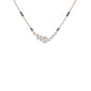 Geometric Cascade Diamond Mangalsutra 18 KT / Rose Gold
