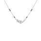 Geometric Cascade Diamond Mangalsutra 18 KT / White Gold