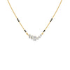Geometric Cascade Diamond Mangalsutra 18 KT / Yellow Gold