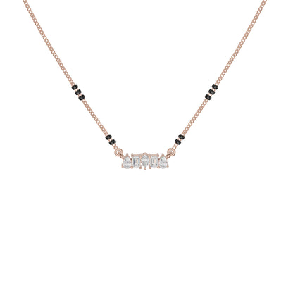 Pear & Maquise Diamond Mangalsutra 18 KT / Rose Gold