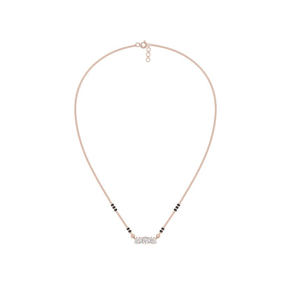 Pear & Maquise Diamond Mangalsutra 18 KT / Rose Gold