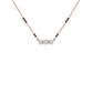 Pear & Maquise Diamond Mangalsutra 18 KT / Rose Gold