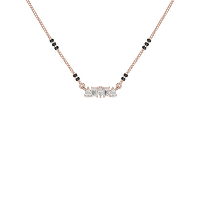 Pear & Maquise Diamond Mangalsutra 18 KT / Rose Gold