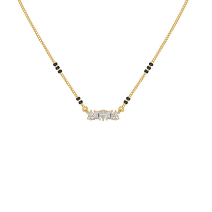 Pear & Maquise Diamond Mangalsutra 18 KT / Yellow Gold
