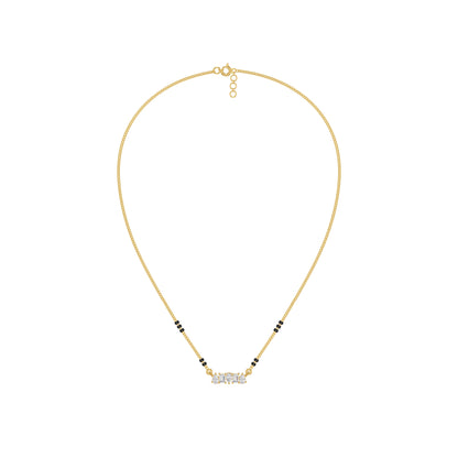 Pear & Maquise Diamond Mangalsutra 18 KT / Yellow Gold