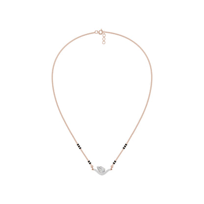 Dangling Pear V-Shaped Mangalsutra 18 KT / Rose Gold
