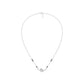 Dangling Pear V-Shaped Mangalsutra 18 KT / White Gold