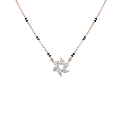 Starflare Marquise Diamond Mangalsutra 18 KT / Rose Gold