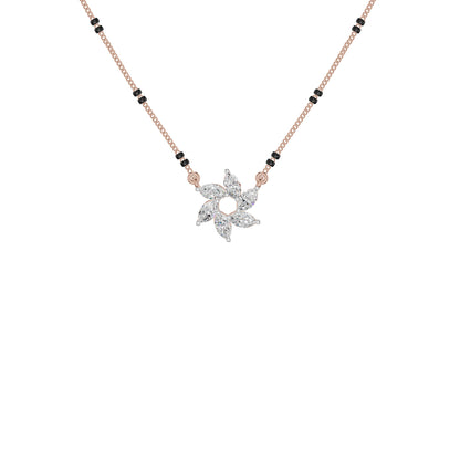 Starflare Marquise Diamond Mangalsutra 18 KT / Rose Gold