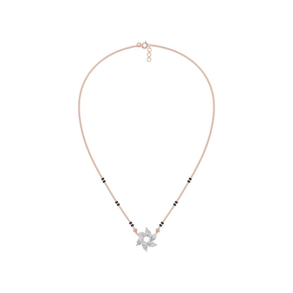 Starflare Marquise Diamond Mangalsutra 18 KT / Rose Gold