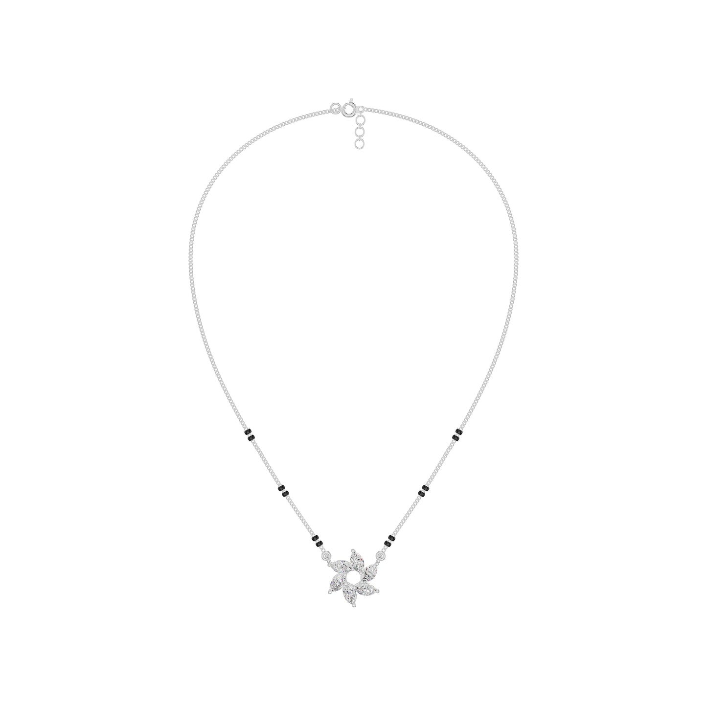 Starflare Marquise Diamond Mangalsutra 18 KT / White Gold
