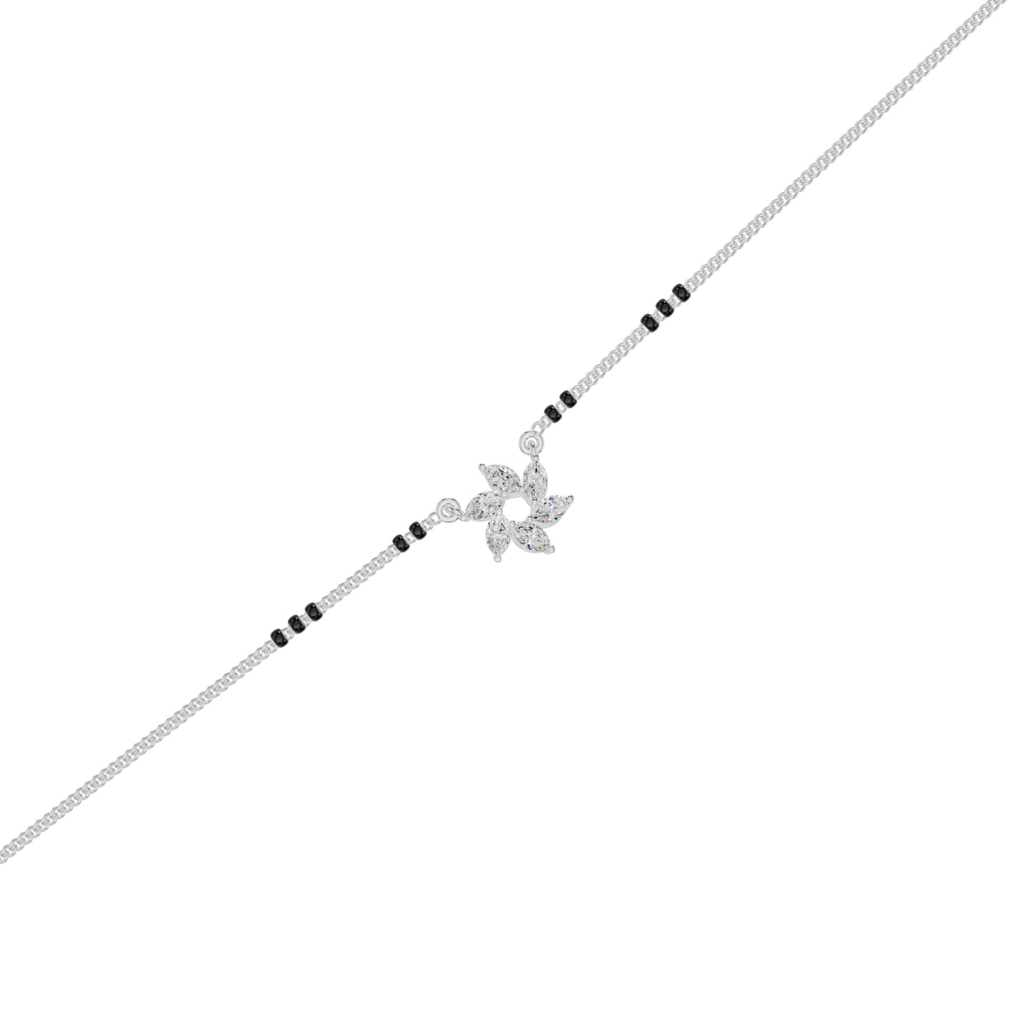 Starflare Marquise Diamond Mangalsutra 18 KT / White Gold