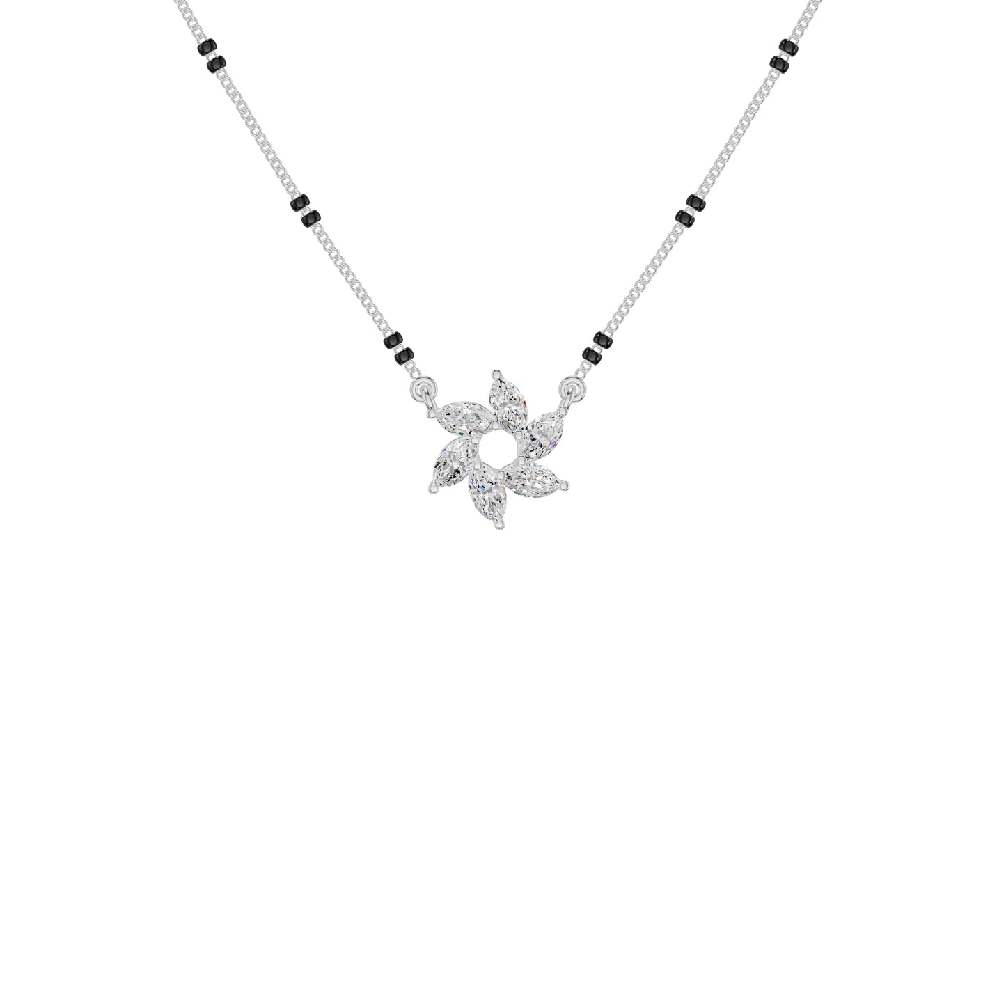 Starflare Marquise Diamond Mangalsutra 18 KT / White Gold