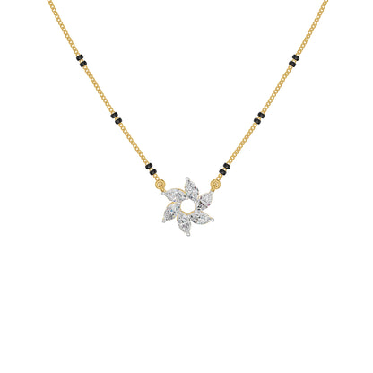Starflare Marquise Diamond Mangalsutra 18 KT / Yellow Gold