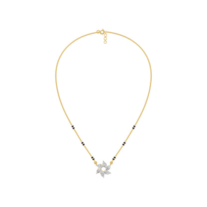 Starflare Marquise Diamond Mangalsutra 18 KT / Yellow Gold
