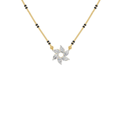 Starflare Marquise Diamond Mangalsutra 18 KT / Yellow Gold