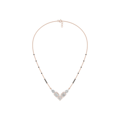 Chevron Charm Diamond Mangalsutra