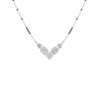 Chevron Charm Diamond Mangalsutra