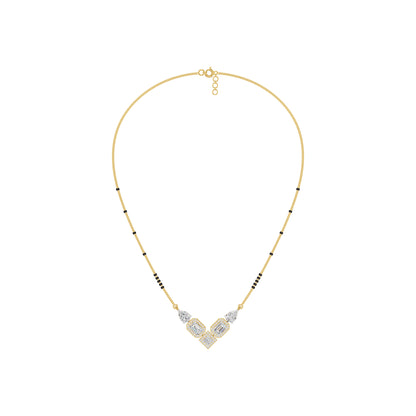 Chevron Charm Diamond Mangalsutra